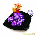 BESCON Set of 9 Polyhedral Dice Die D30 D24 D20 D12 D10 D8 D6 D4 Game Dice Set Dungeons and Dragons DND MTG RPG Dice Purple