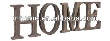 Antique 9 inch height solid wood letters for home decor