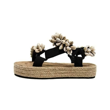 Shell Embellished Sandals Beach Shoe Decorative Design