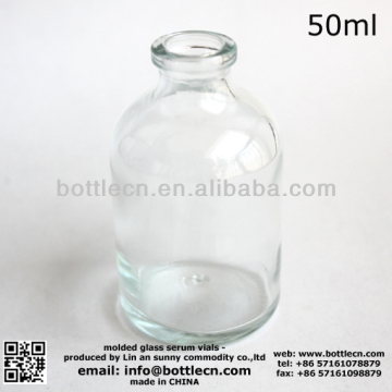 clear empty glass ampoule bottle bottle