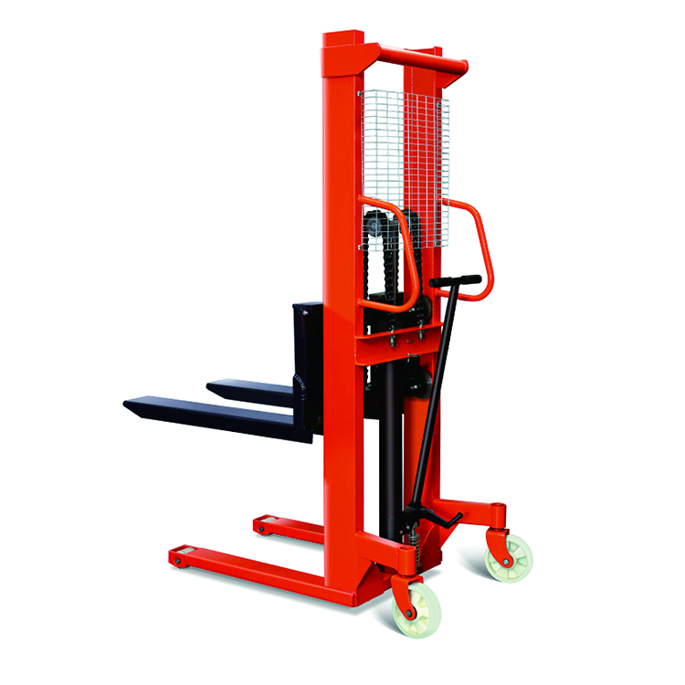 Telehandler Manual Stacker Pallet Forklift Manual Lifter Hydraulic Hand Lift Stacker