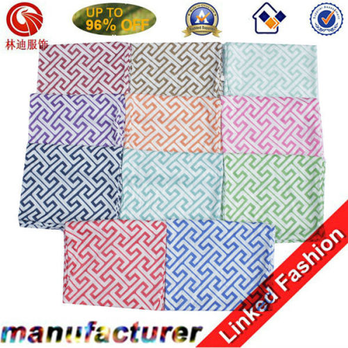 2014 hot sale high quality greek key cotton scarf