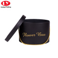 Kardus Black Round Flower Rose Gift Box