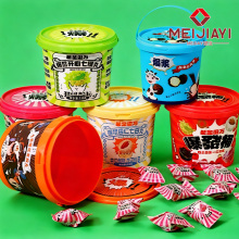 Candy plastic packaging bucket