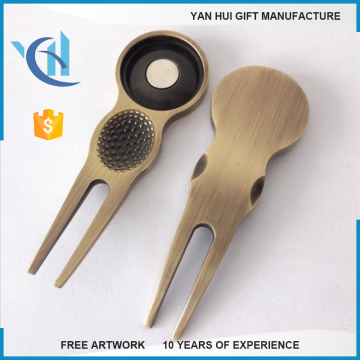 Custom divot tool with golf ball markers