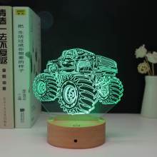 3D LED Illusion Lamp - Acrylic Desk Lamp with LED Light Base