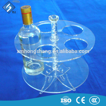 Factory direct desktop acrylic table top wine racks