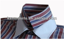 Double High collar dress shirts french cuff shirt for man Italian designer shirts