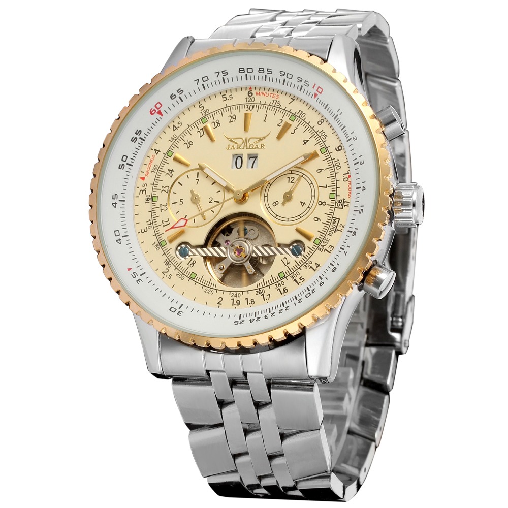 Top Brand Luxury Mens Watches JARAGAR Men Military Sport Wristwatch Automatic Mechanical Tourbillon Watch relogio masculino