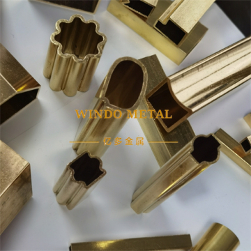 Retail display decorative brass tube