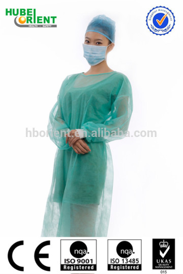 Disposable nonwoven PP isolation gown / medical gown