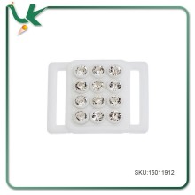 White Lingerie Hardware Sewing Clips Clasp Hook Connector Decorated Plastic Bra Strap