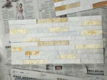 CS038 Cheap golden slate wall cladding outside prices for wall panel/Culture stone