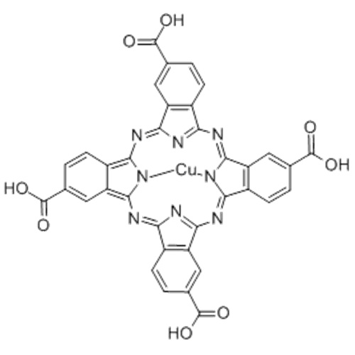 Cuprate(4-),[29H,31H-phthalocyanine-2,9,16,23-tetracarboxylato(6-)-kN29,kN30,kN31,kN32]-, hydrogen (1:4),( 57276181,SP-4-1) CAS 16337-64-7