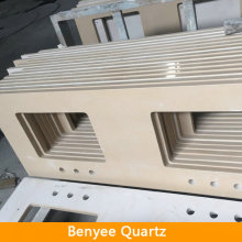 Artificial Stone Eased Edge Cheap quartz stone countertop