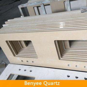 Artificial Stone Eased Edge Cheap quartz stone countertop