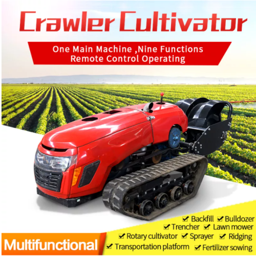 Newly designed remote-controlled small tracked cultivators