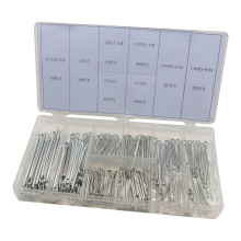 SYD-1085: Comprehensive 260PCS assortment of 8 Sizes Inch Steel Lock Split Pin Cotter Pin