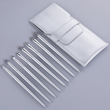 makeup brushes best quality silver handle Eye Cosmetics