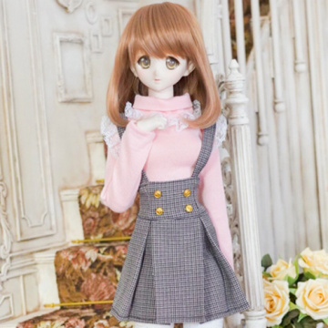 BJD Girl/Female Shirt Strap-dress Suit for SD/DD/MSD Size