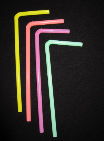 Neon Flexible drinking straws