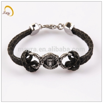 customized gothic engraved leather bracelets