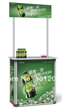 Aluminium alloy Promotional Table Display Stand Campaign Graphic Counter Display/Advertising Display Table