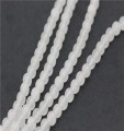 Natürliche Kristallkornkristall-weiße Quarz-Jade-Edelstein-Perlen für die Schmuckherstellung