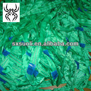 polyester sling ropes (lifting round sling ) Webbing sling ropes