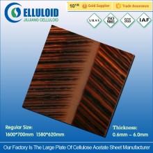 Coloured acetate sheets for popular designer eyeglass frames