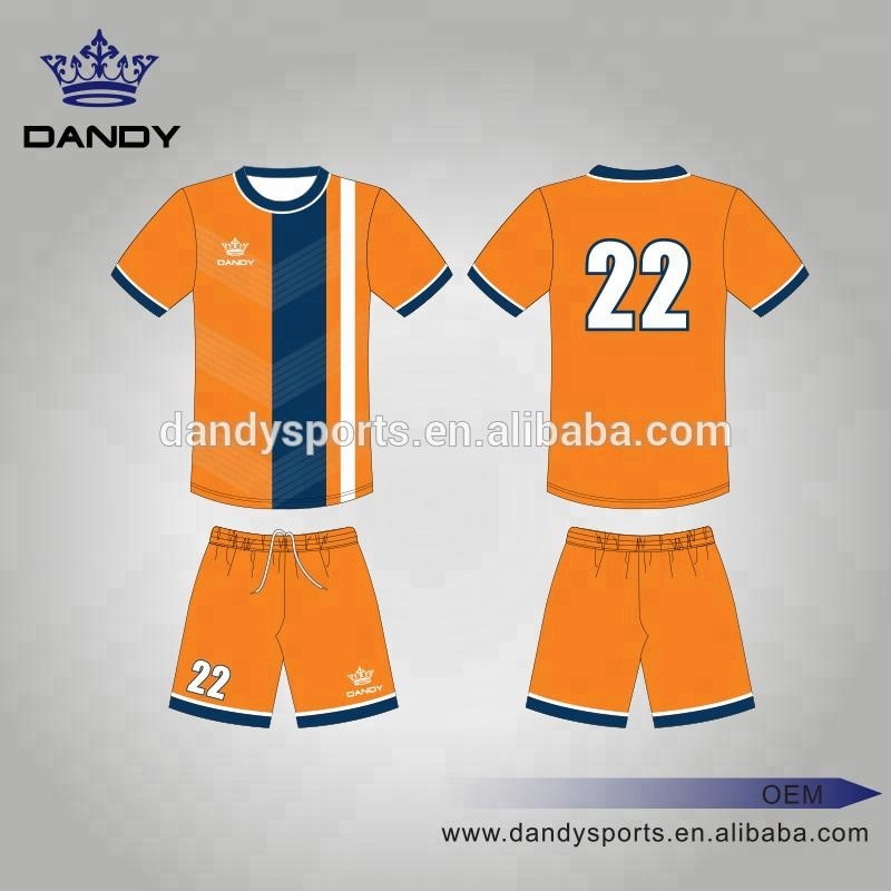 Camisa de futebol sublimada personalizada por atacado