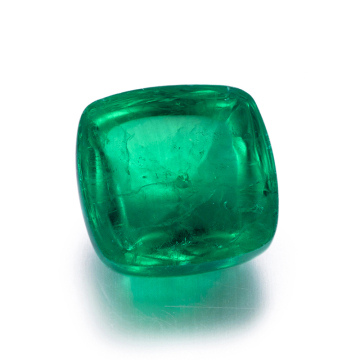 Cushion Cabochon 10x10mm Lab Grown Emerald Gemstone