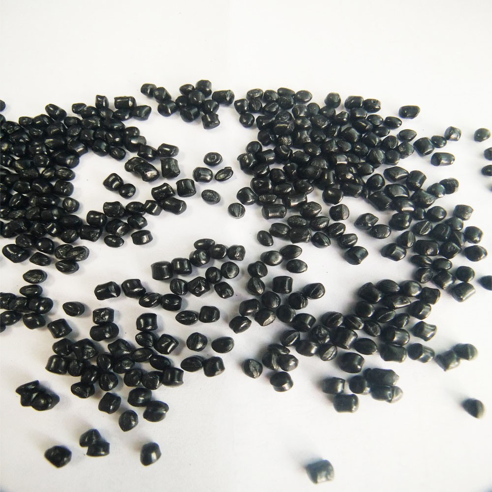 Recycle PE 40% deep blackness Carbon Black Masterbatch for plastic Injection