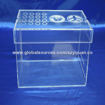 Acrylic Display Showcase, Customized Logo Engraving and Gluing No BubblesNew