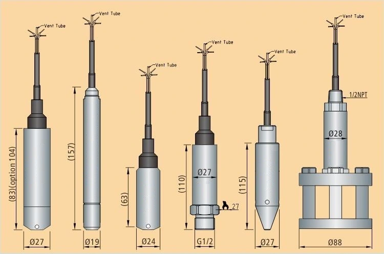 4~20mA/ 0-5V/ 1-5V Stainless Steel Liquid Depth Level Sensor for Well, Underground Water, Pool