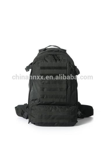 black MOLLE system tactical military backpack