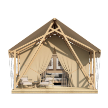 Wooden Prefab House Jungle Safari Tent