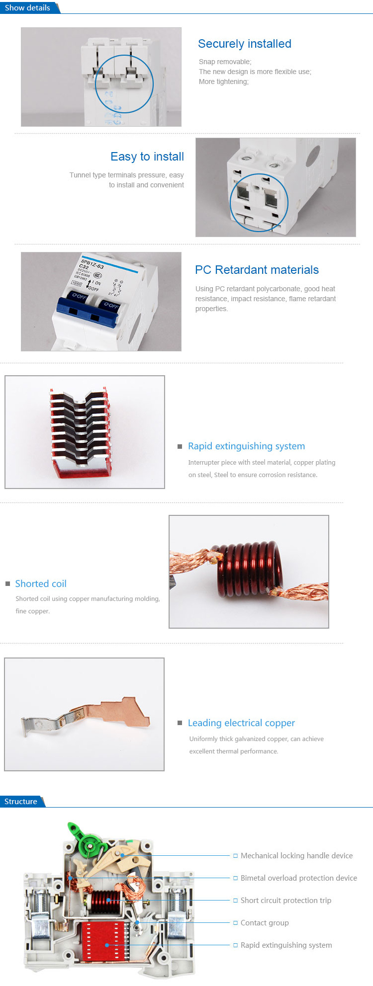 SAIP/SAIPWELL Hot Sale 2 Poles 63A Electrical Plastic DC Breaker MCCB