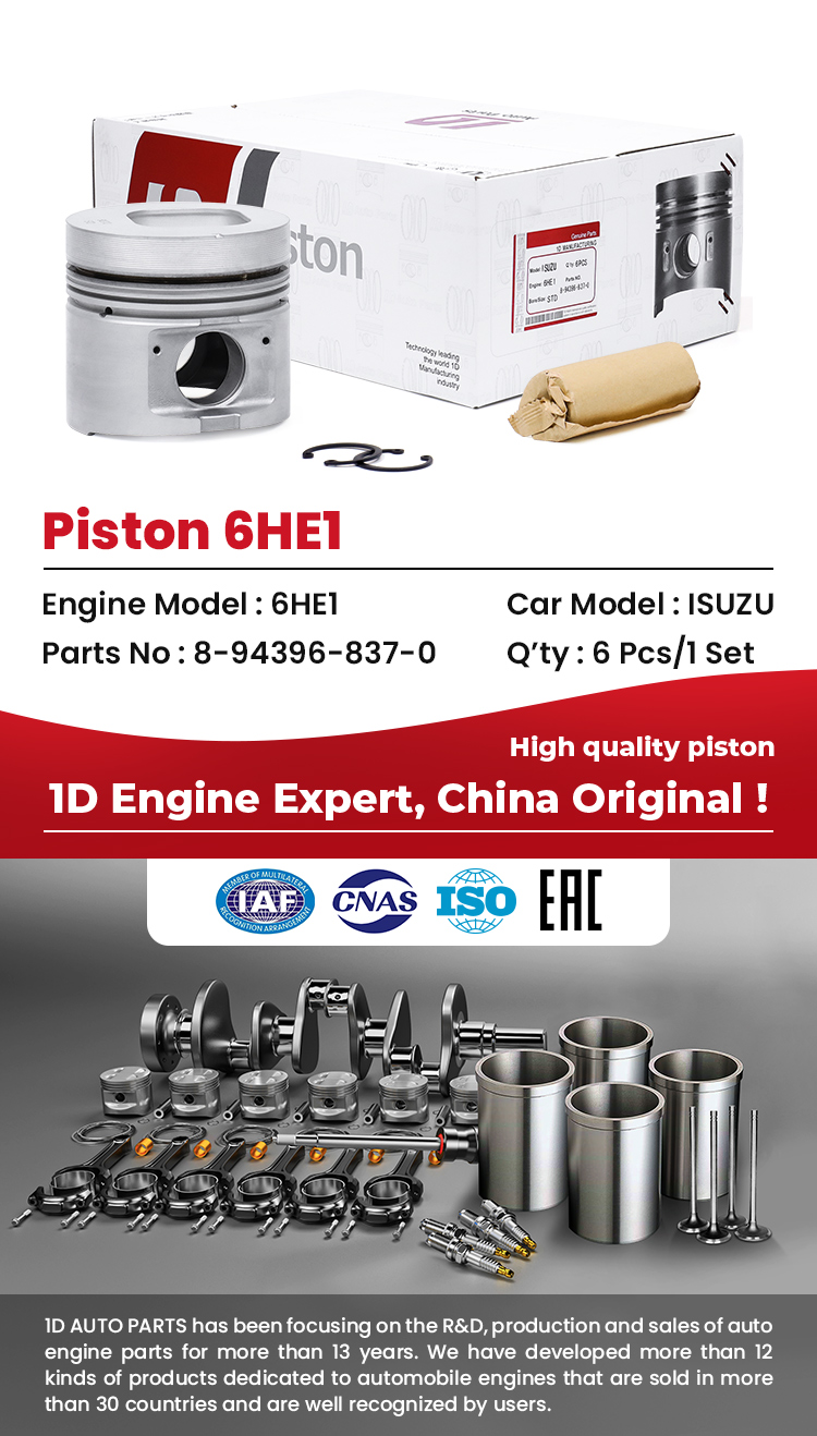 ISUZU 6HE1 Engine Piston Set