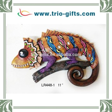 2015 New product chameleon decorative wall plaques