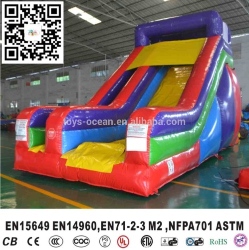 Colourful giant inflatable slide for children and adults