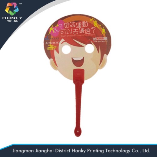 Promotion pp hand held fan custom hand fan logo