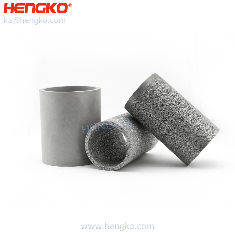 Sintered porous metal tube filter stainless steel 316 316L filter tube