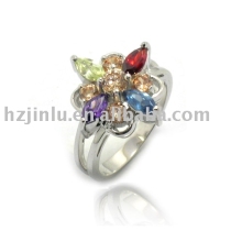 925 sterling silver ring, crystal ring