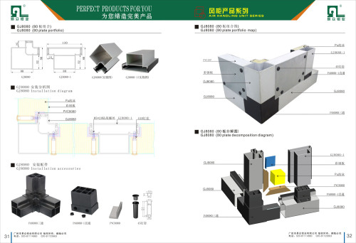 A6063 T5 Aluminium thermal break profiles