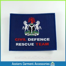 Custom woven badge woven patch badge patches embroidered letters and number