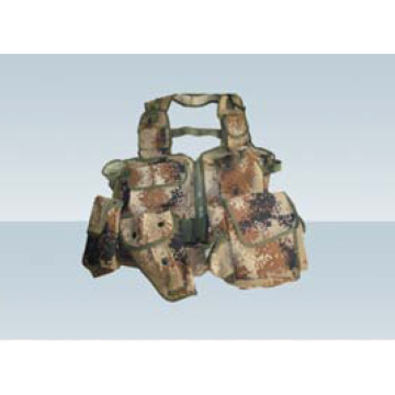 Desert military camouflage field vest