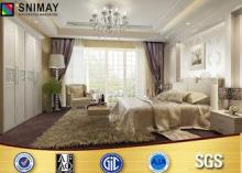 Durable White Contemporary Wooden Beds , Folding Wardrobe D