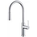 Simple single handle pull down kitchen sink faucets