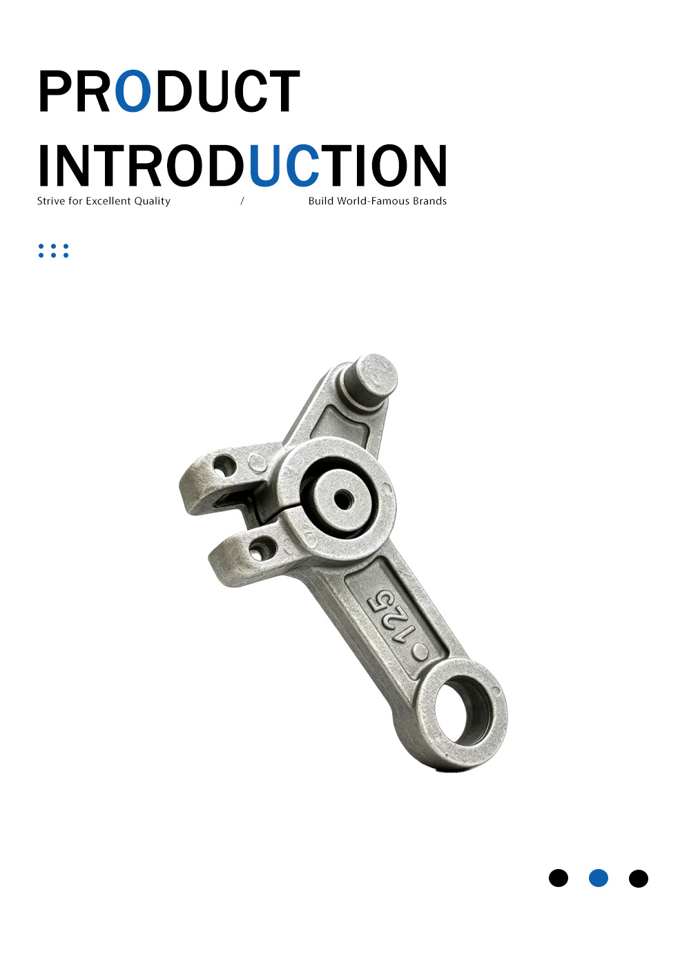 Литье коромысла шатуна с двойным ухом Double Ear Connecting Rod Rocker Arm Casting